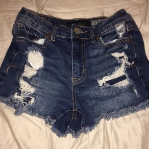 Aeropostale ripped denim shorts